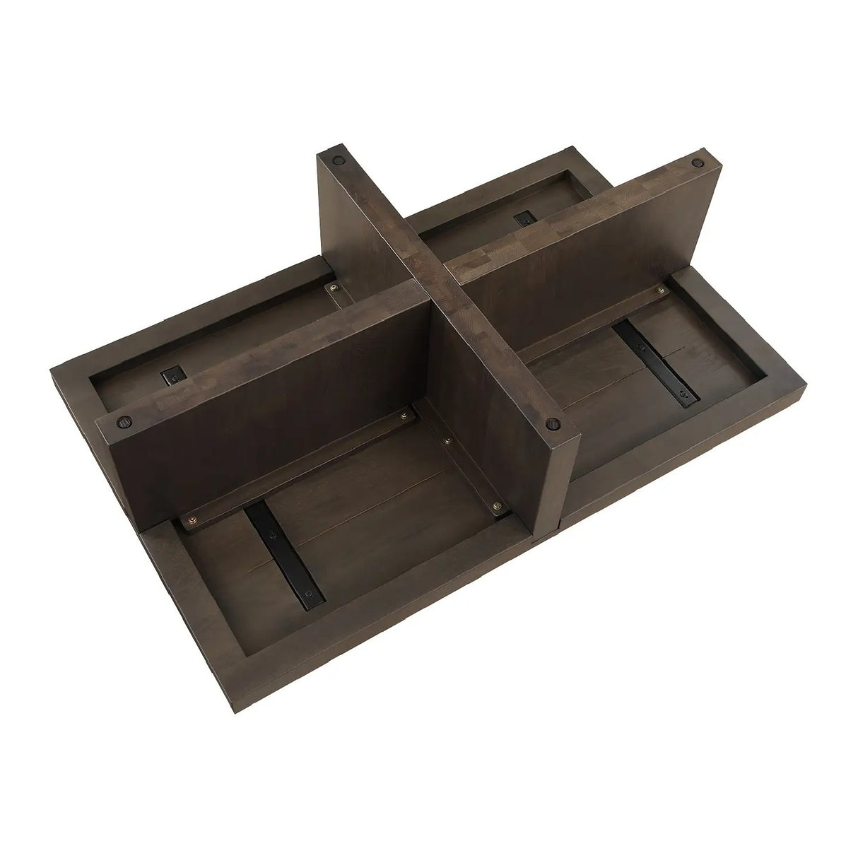   Modern European furniture - Oak Cross-Base Rectangular Coffee Table - www.oroa.com | Oroa.com