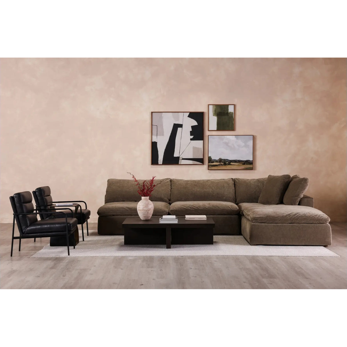   Modern European furniture - Oak Cross-Base Rectangular Coffee Table - www.oroa.com | Oroa.com