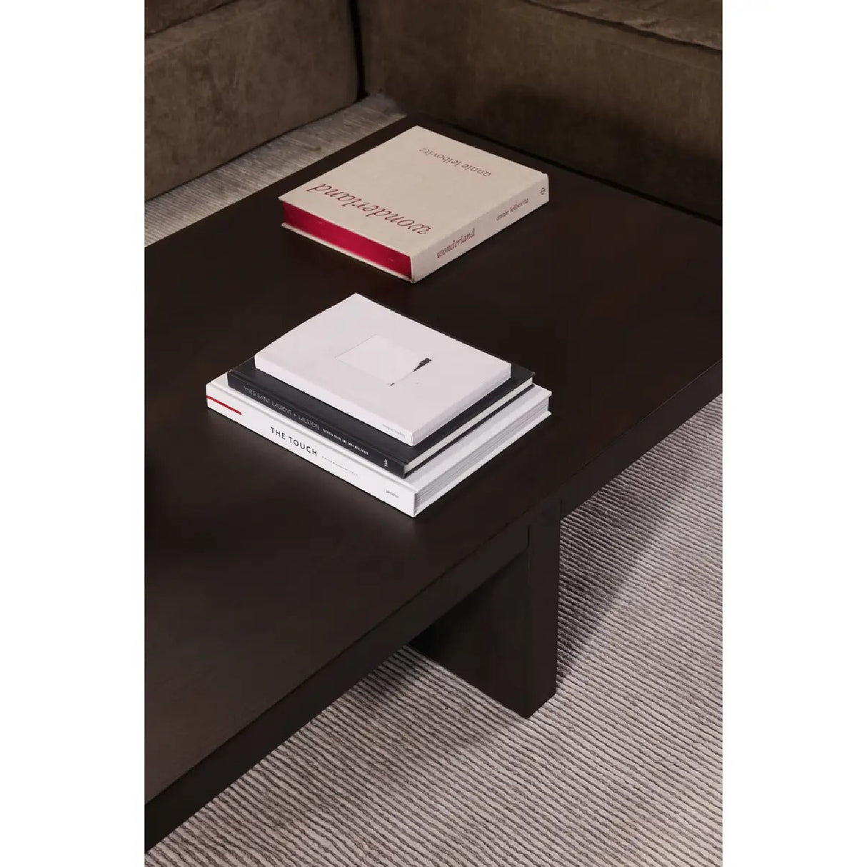   Modern European furniture - Oak Cross-Base Rectangular Coffee Table - www.oroa.com | Oroa.com
