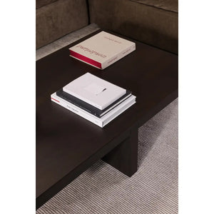   Modern European furniture - Oak Cross-Base Rectangular Coffee Table - www.oroa.com | Oroa.com