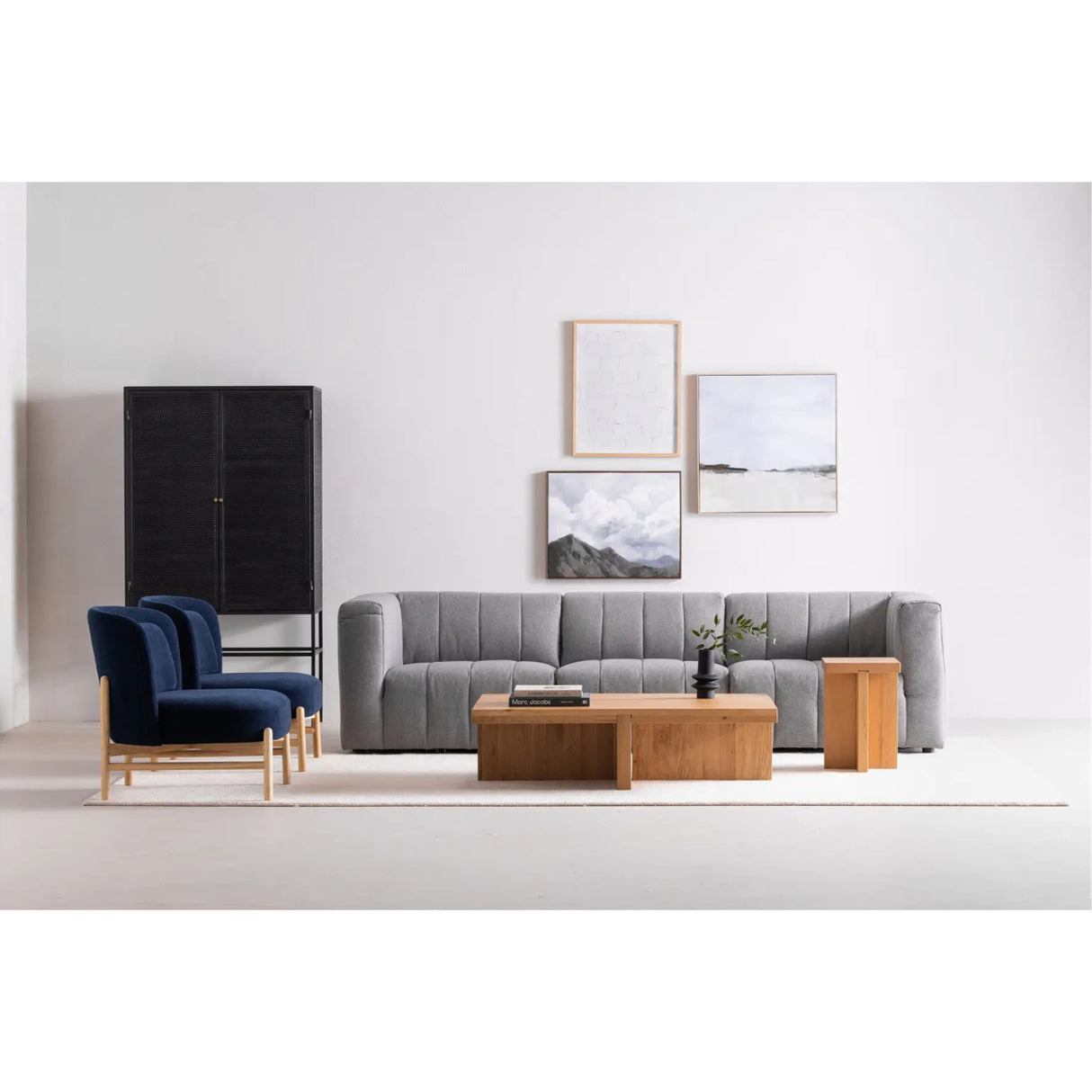   Modern European furniture - Oak Cross-Base Rectangular Coffee Table - www.oroa.com | Oroa.com