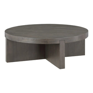   Modern European furniture - Oak Cross-Base Round Coffee Table - www.oroa.com | Oroa.com