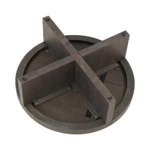  Modern European furniture - Oak Cross-Base Round Coffee Table - www.oroa.com | Oroa.com