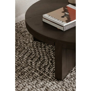   Modern European furniture - Oak Cross-Base Round Coffee Table - www.oroa.com | Oroa.com