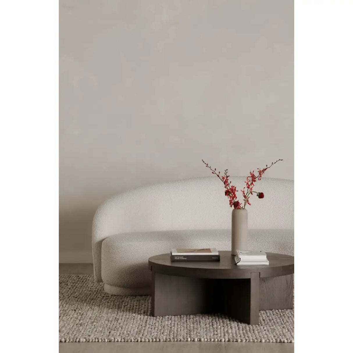   Modern European furniture - Oak Cross-Base Round Coffee Table - www.oroa.com | Oroa.com