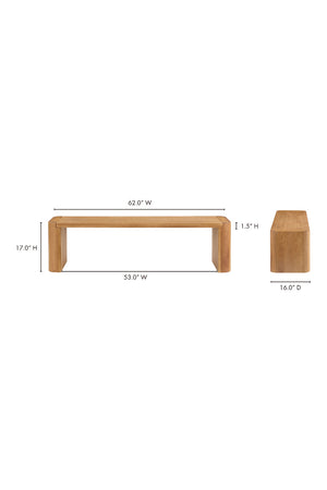   Modern European furniture - Solid Oak Dining Bench - www.oroa.com | Oroa.com