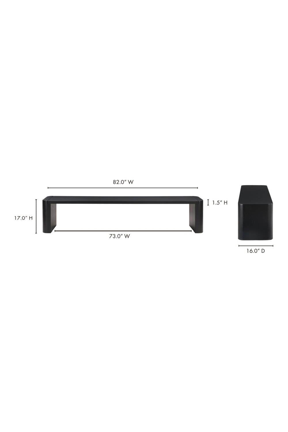   Modern European furniture - Solid Oak Dining Bench L - www.oroa.com | Oroa.com