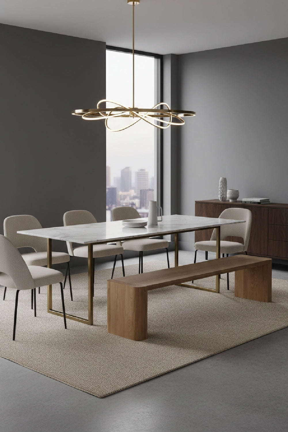   Modern European furniture - Solid Oak Dining Bench L - www.oroa.com | Oroa.com