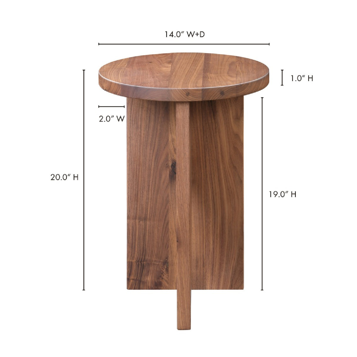   Modern European furniture - Wooden Cross-Base Accent Table - www.oroa.com | Oroa.com
