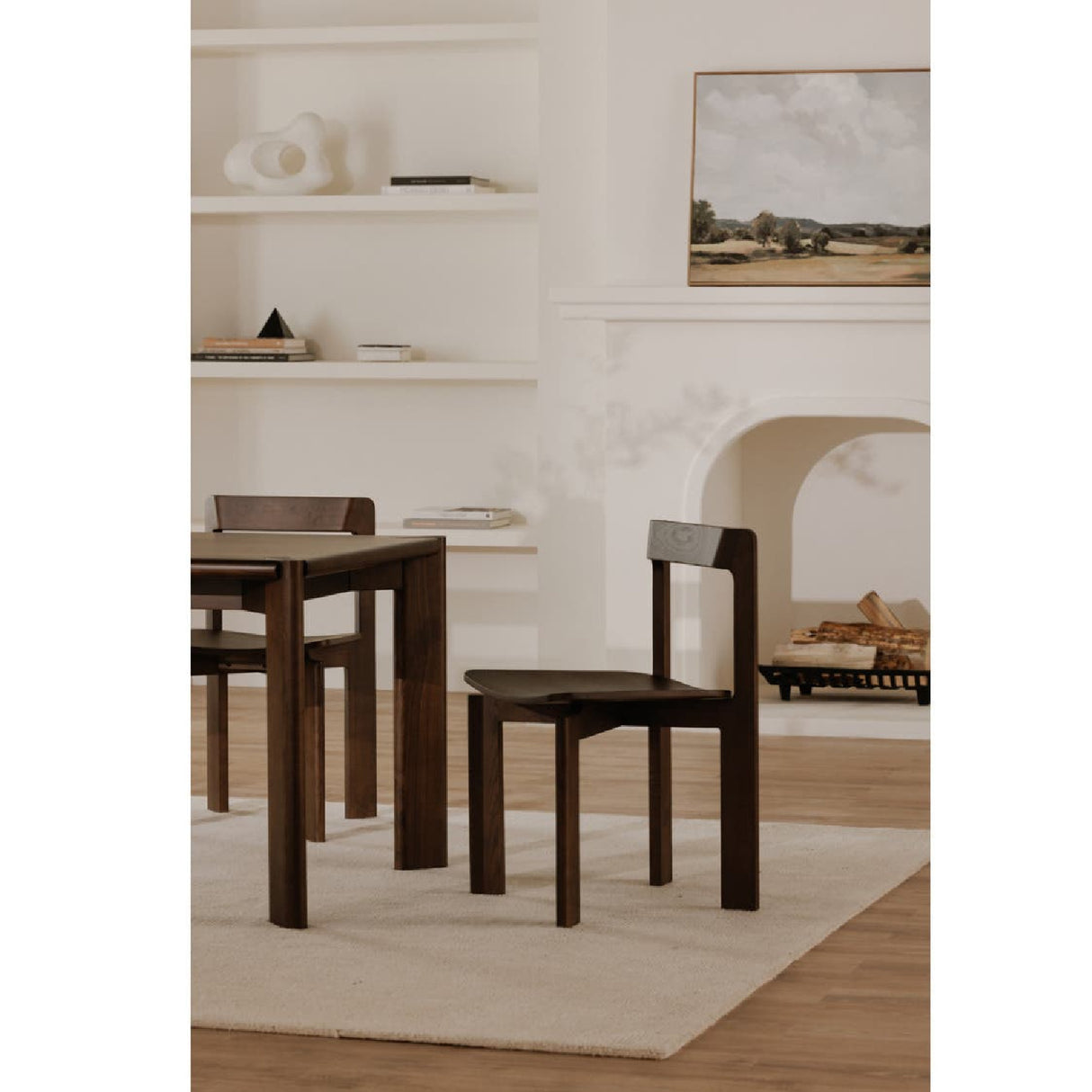   Modern European furniture - Brown Wooden Dining Chairs (2) - www.oroa.com | Oroa.com