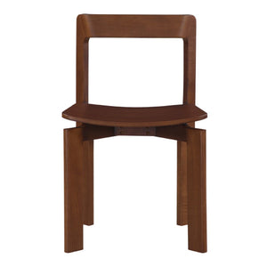   Modern European furniture - Brown Wooden Dining Chairs (2) - www.oroa.com | Oroa.com