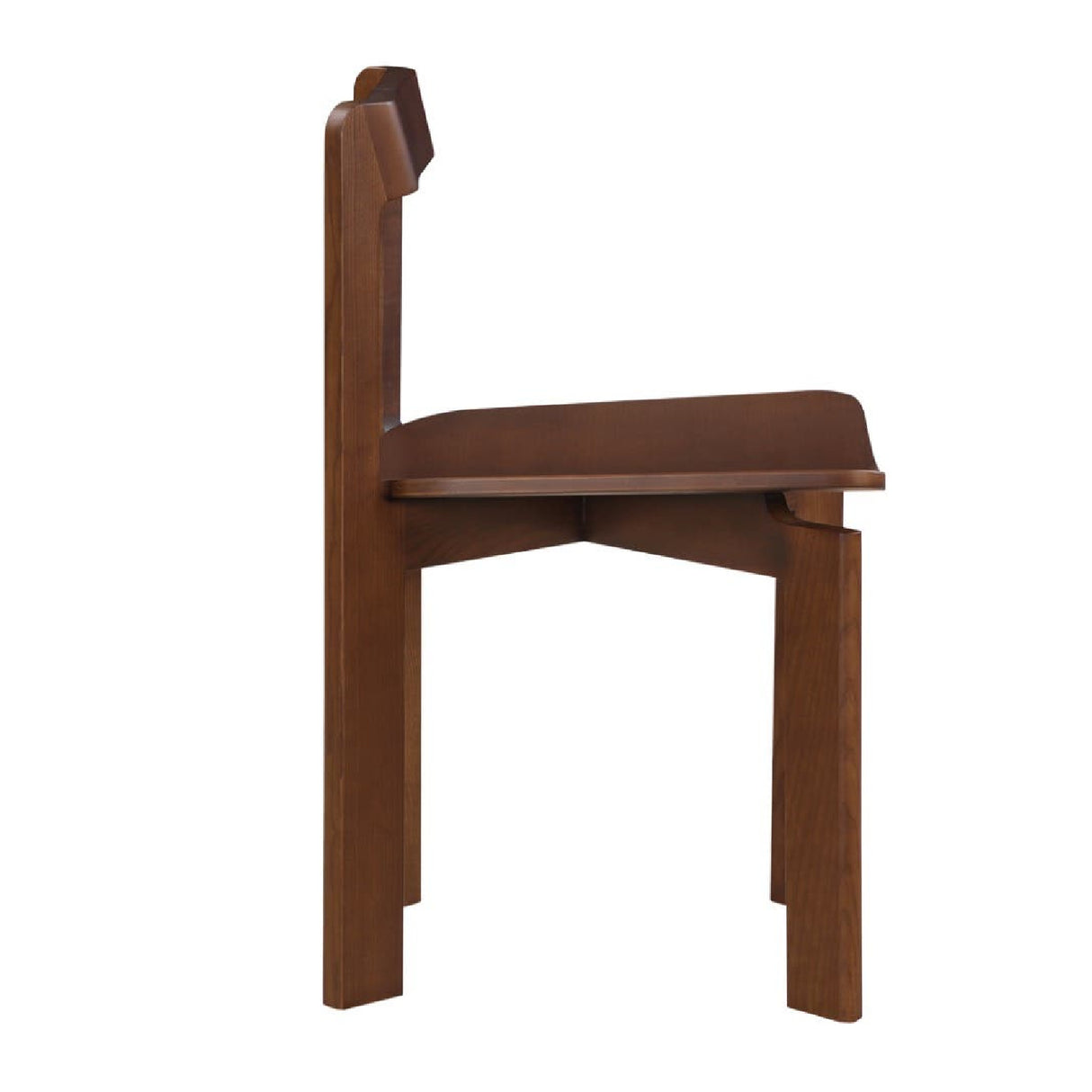   Modern European furniture - Brown Wooden Dining Chairs (2) - www.oroa.com | Oroa.com