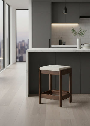   Modern European furniture - Wooden Padded Seat Counter Stool - www.oroa.com | Oroa.com