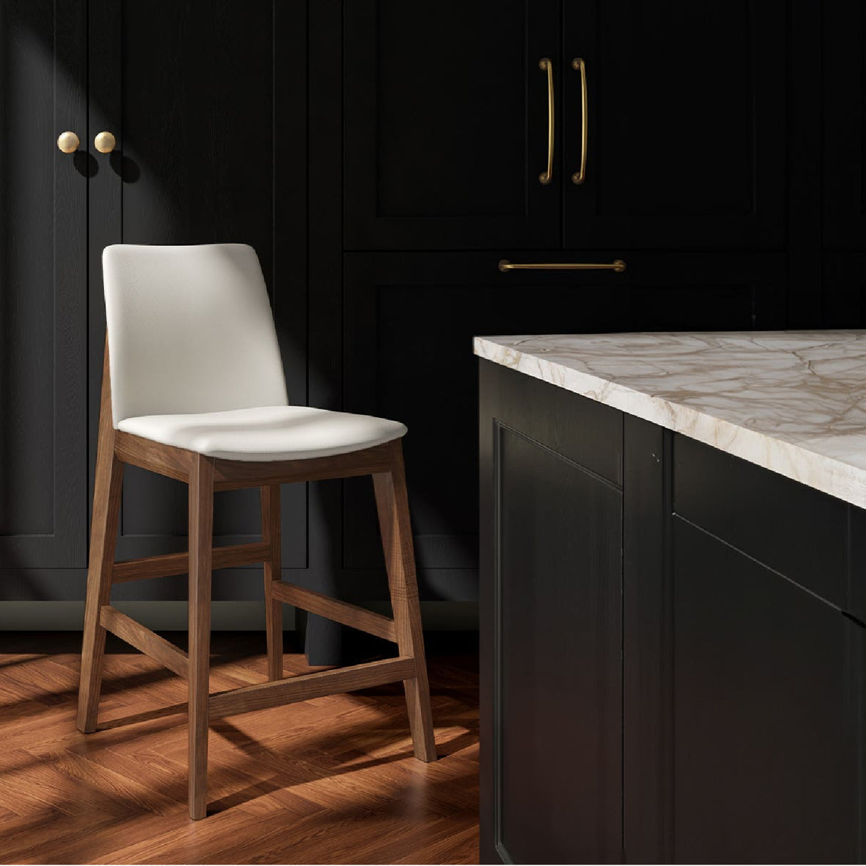   Modern European furniture - Vegan Leather Counter Stool - www.oroa.com | Oroa.com