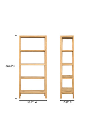   Modern European furniture - Oak Veneer Wood Bookcase - www.oroa.com | Oroa.com