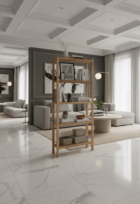   Modern European furniture - Oak Veneer Wood Bookcase - www.oroa.com | Oroa.com
