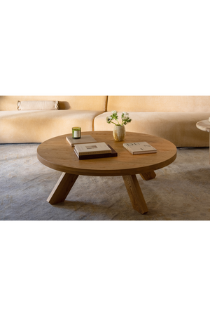   Modern European furniture - Solid Oak Round Coffee Table - www.oroa.com | Oroa.com