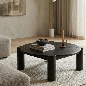   Modern European furniture - 3-Legged Solid Oak Coffee Table - www.oroa.com | Oroa.com