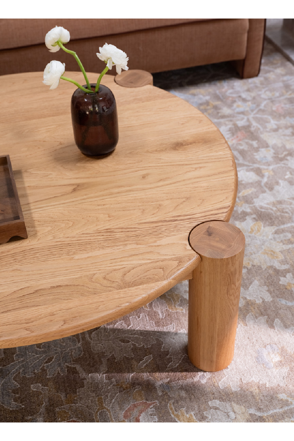   Modern European furniture - 3-Legged Solid Oak Coffee Table - www.oroa.com | Oroa.com