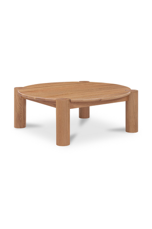   Modern European furniture - 3-Legged Solid Oak Coffee Table - www.oroa.com | Oroa.com
