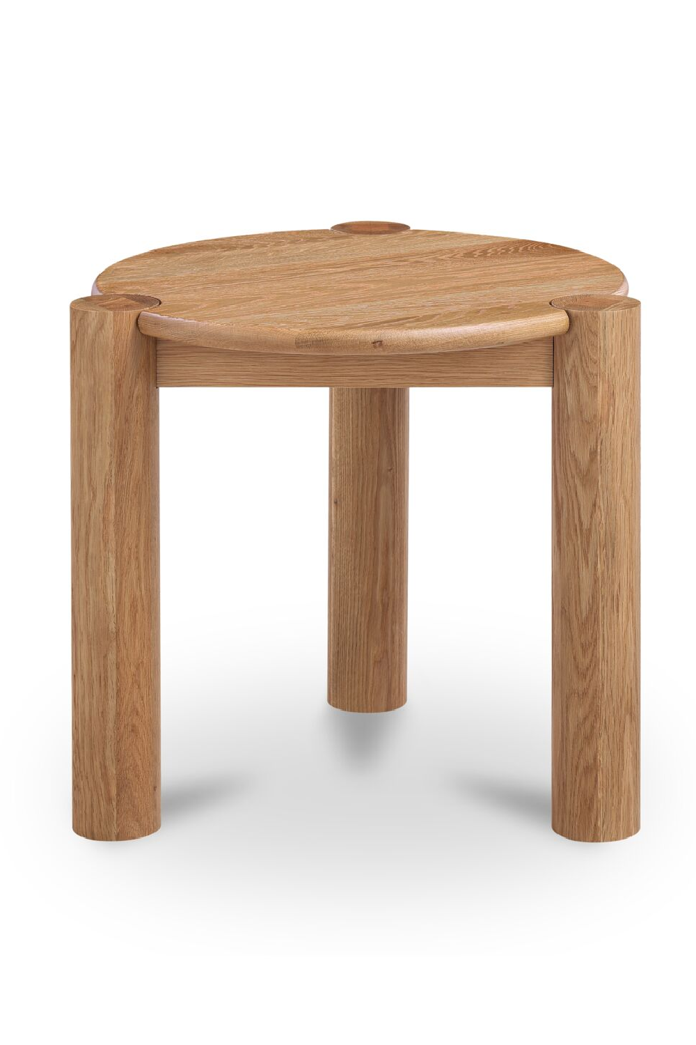   Modern European furniture - 3-Legged Solid Oak Side Table - www.oroa.com | Oroa.com