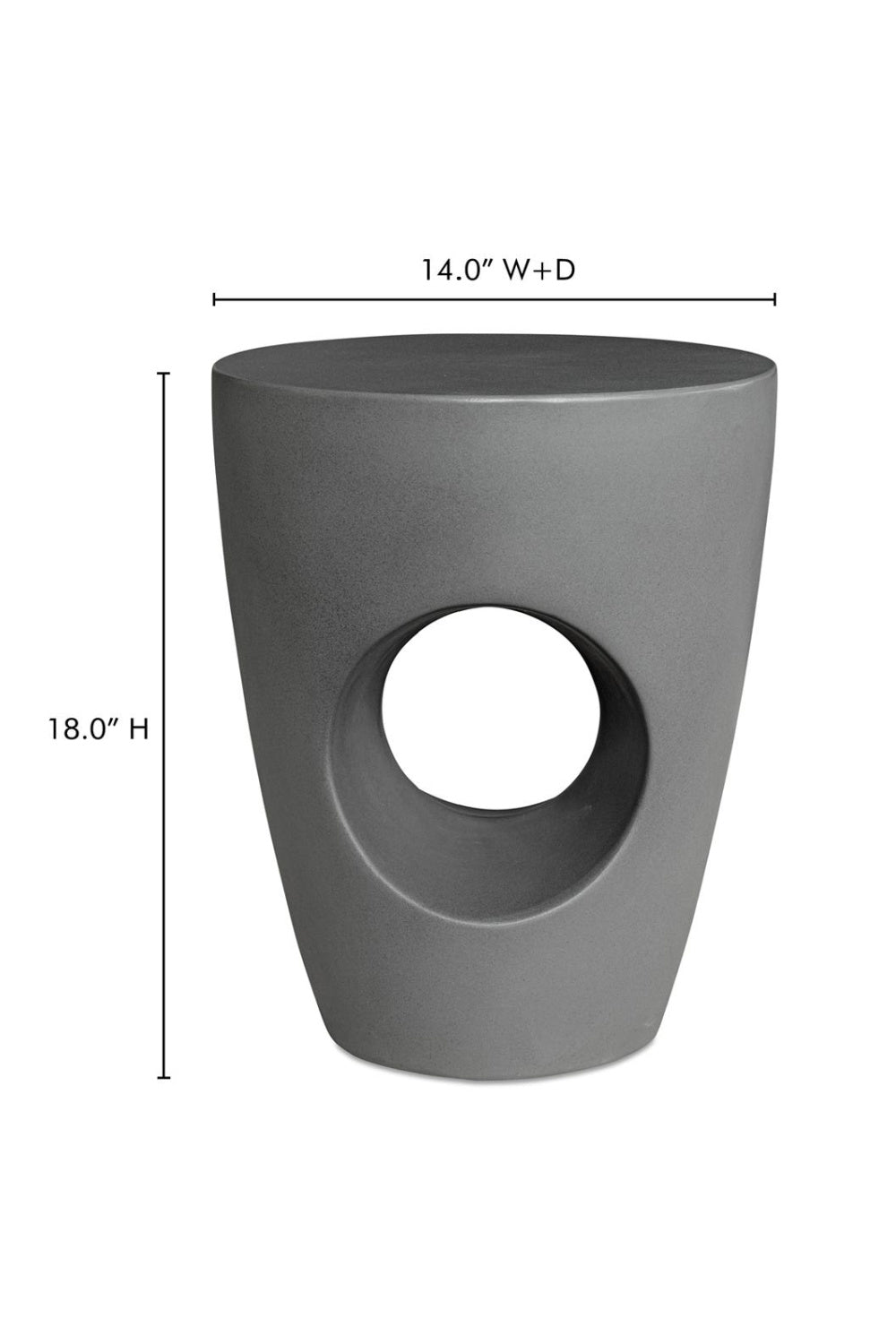   Modern European furniture - Round Cutout Indoor/Outdoor Stool - www.oroa.com | Oroa.com