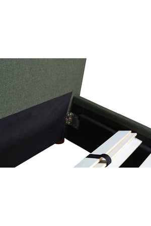   Modern European furniture - Green Tall Headboard King Bed - www.oroa.com | Oroa.com
