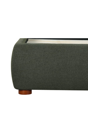   Modern European furniture - Green Tall Headboard King Bed - www.oroa.com | Oroa.com