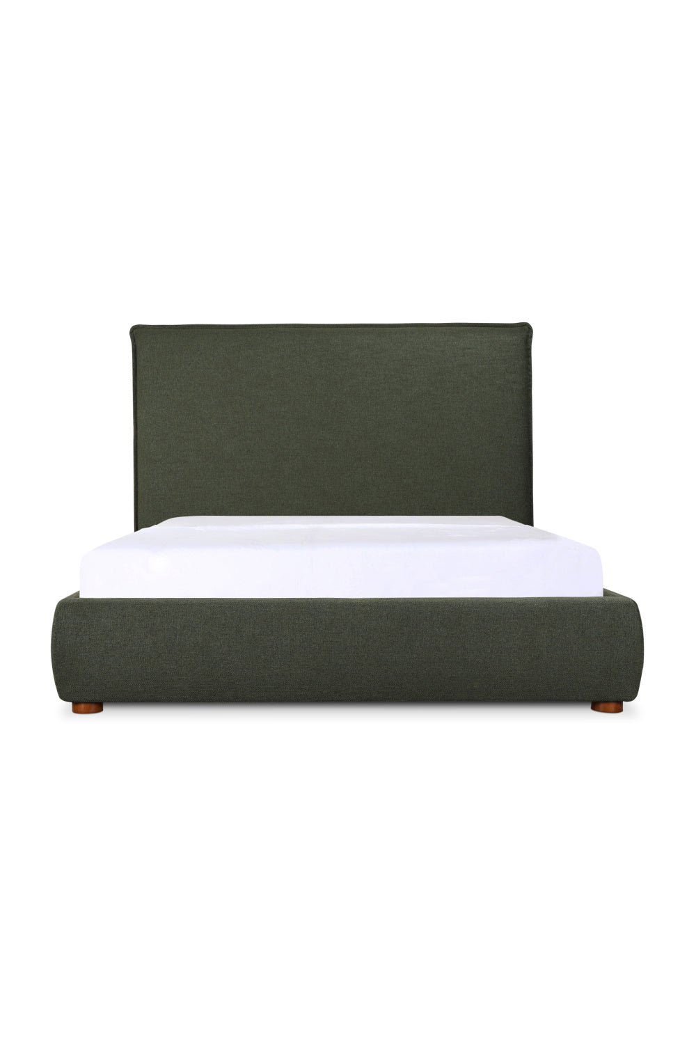   Modern European furniture - Green Tall Headboard King Bed - www.oroa.com | Oroa.com