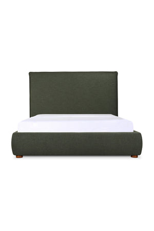   Modern European furniture - Green Tall Headboard King Bed - www.oroa.com | Oroa.com