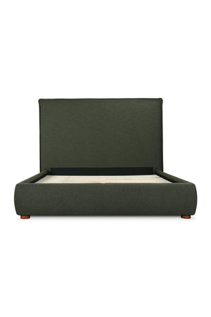   Modern European furniture - Green Tall Headboard King Bed - www.oroa.com | Oroa.com