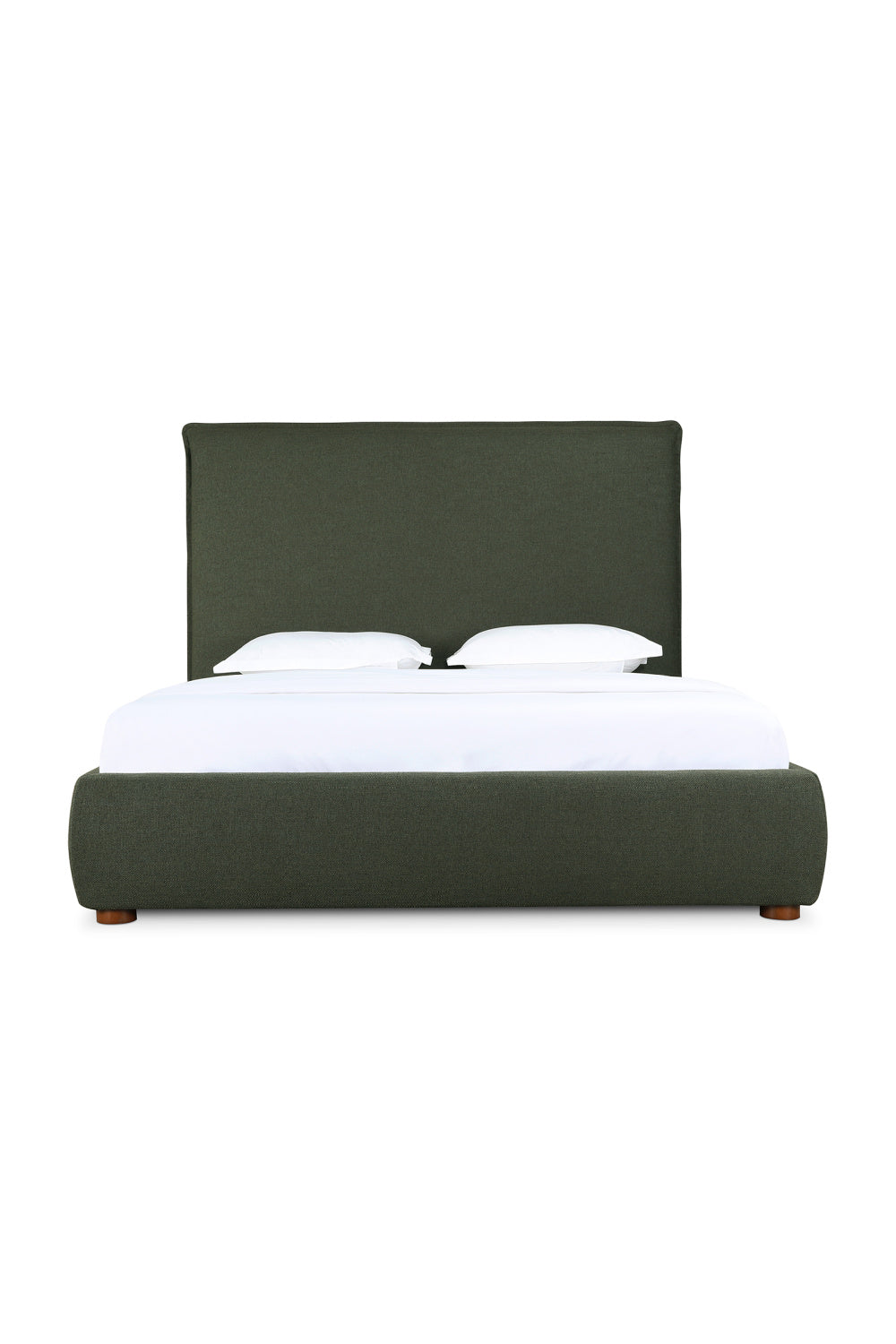   Modern European furniture - Green Tall Headboard King Bed - www.oroa.com | Oroa.com