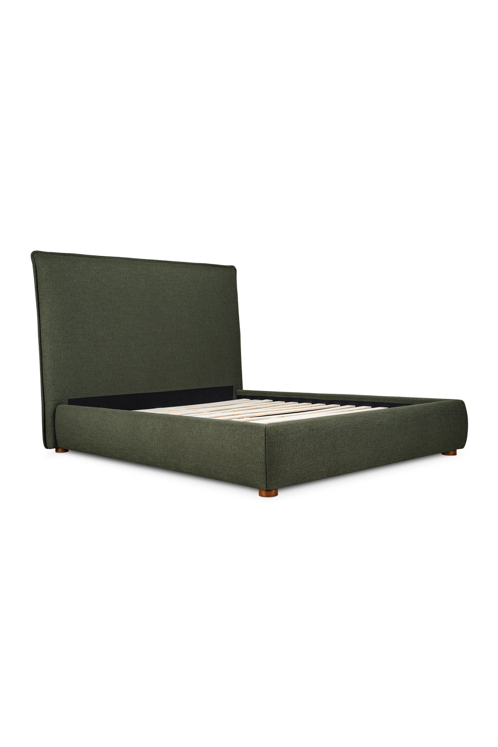   Modern European furniture - Green Tall Headboard King Bed - www.oroa.com | Oroa.com