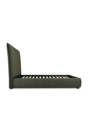   Modern European furniture - Green Tall Headboard King Bed - www.oroa.com | Oroa.com