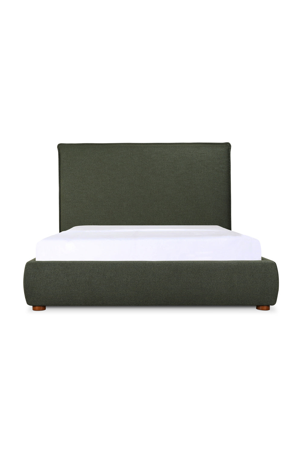   Modern European furniture - Green Tall Headboard King Bed - www.oroa.com | Oroa.com