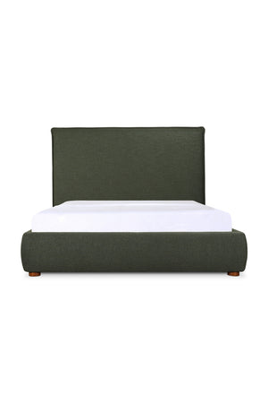   Modern European furniture - Green Tall Headboard King Bed - www.oroa.com | Oroa.com