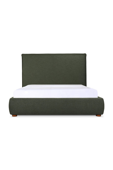   Modern European furniture - Green Tall Headboard King Bed - www.oroa.com | Oroa.com
