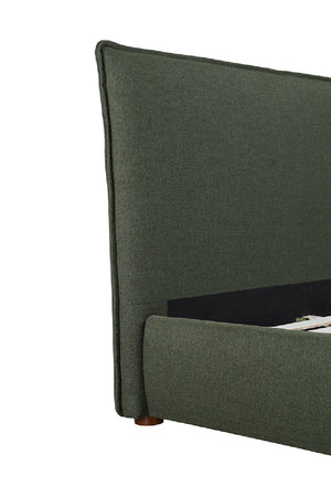   Modern European furniture - Green Tall Headboard King Bed - www.oroa.com | Oroa.com
