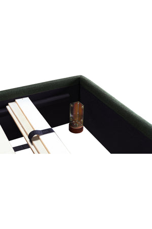   Modern European furniture - Green Tall Headboard King Bed - www.oroa.com | Oroa.com