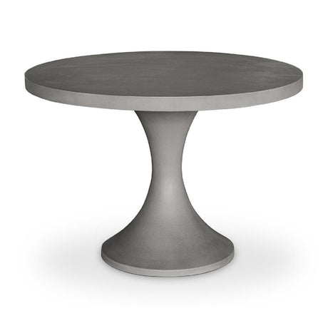   Modern European furniture - Gray Pedestal Outdoor Dining Table - www.oroa.com | Oroa.com