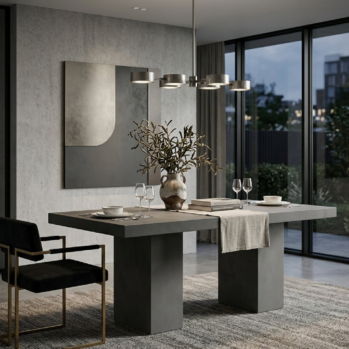   Modern European furniture - Pillar-Legged Indoor/Outdoor Dining Table - www.oroa.com | Oroa.com