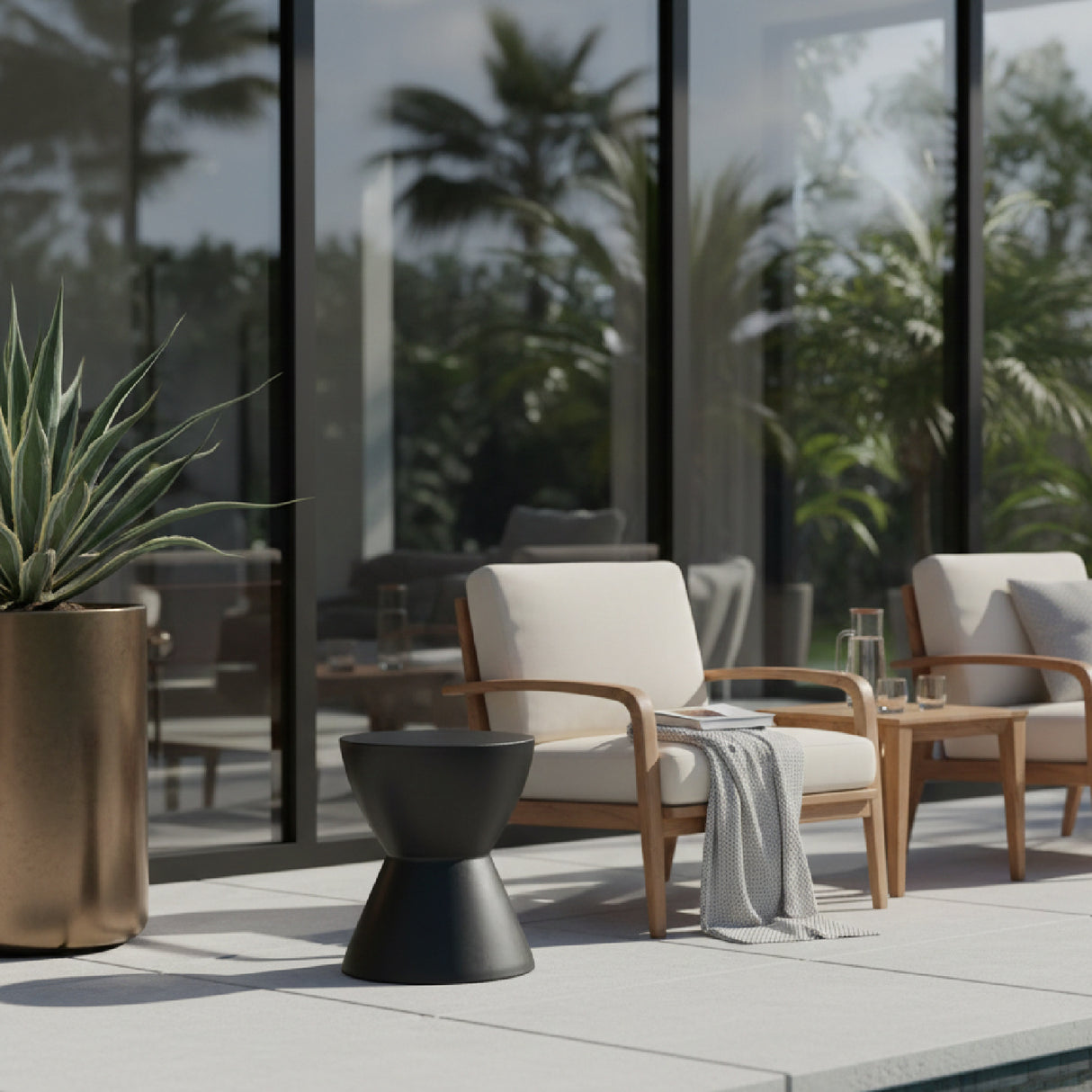   Modern European furniture - Contoured Indoor/Outdoor Stool - www.oroa.com | Oroa.com