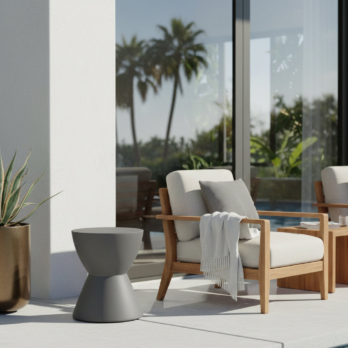   Modern European furniture - Contoured Indoor/Outdoor Stool - www.oroa.com | Oroa.com