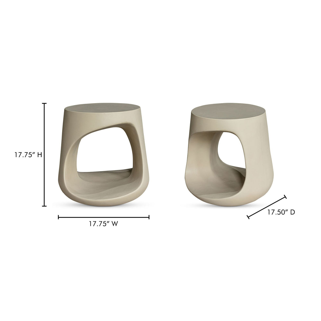   Modern European furniture - Monolithic Concrete Indoor/Outdoor Stool - www.oroa.com | Oroa.com