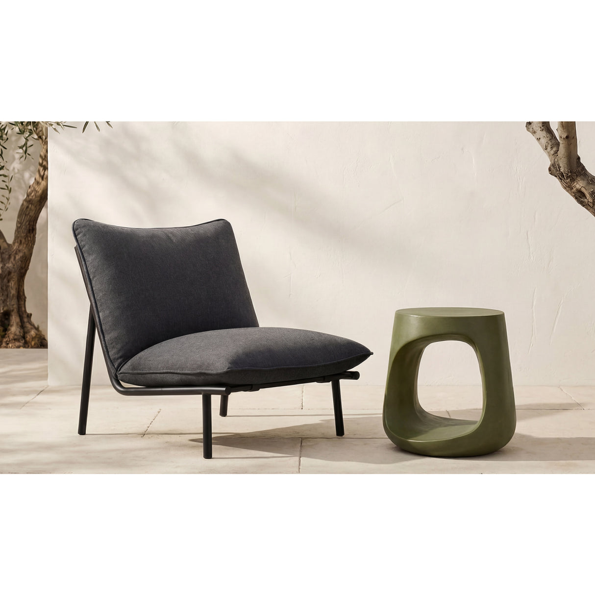   Modern European furniture - Monolithic Concrete Indoor/Outdoor Stool - www.oroa.com | Oroa.com