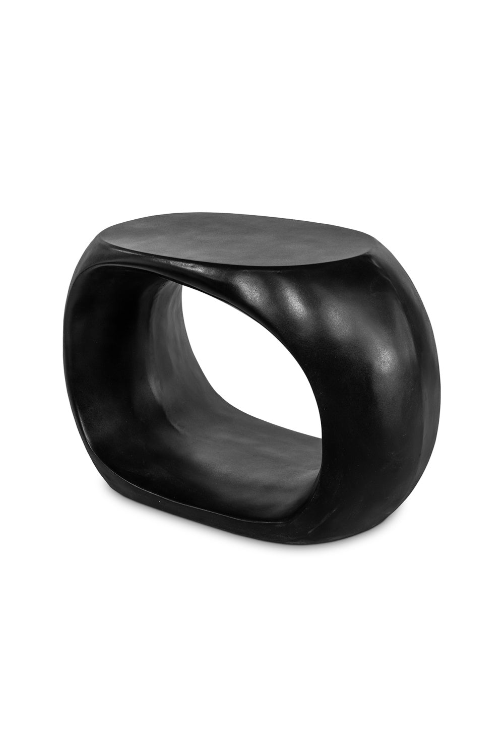   Modern European furniture - Black Sculptural Indoor/Outdoor Stool - www.oroa.com | Oroa.com