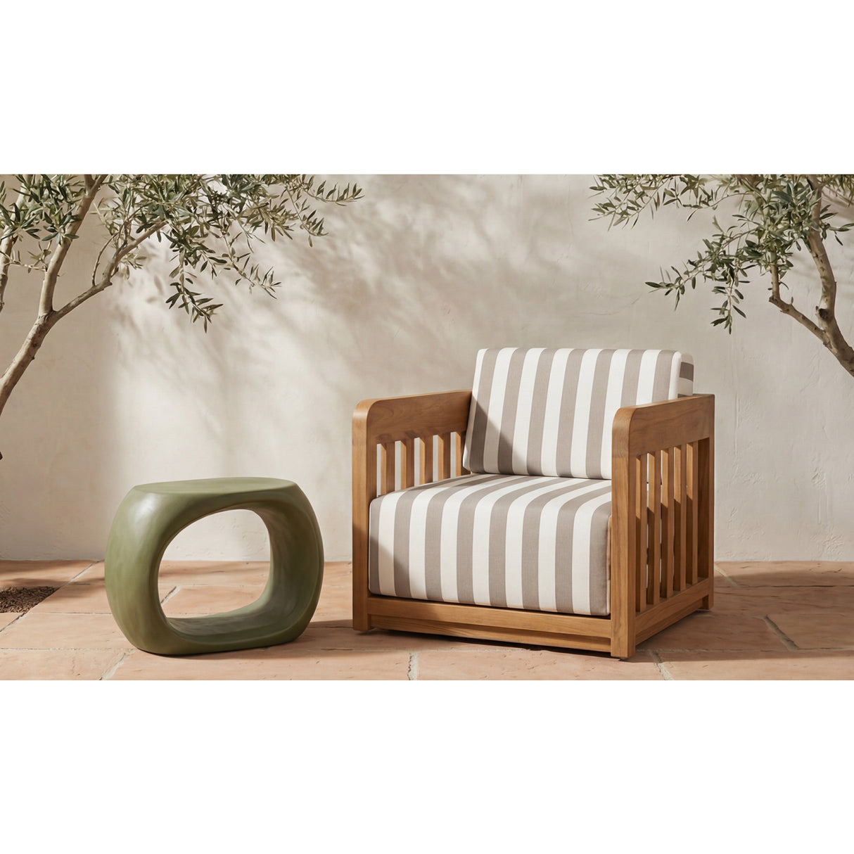   Modern European furniture - Carved Concrete Indoor/Outdoor Stool - www.oroa.com | Oroa.com