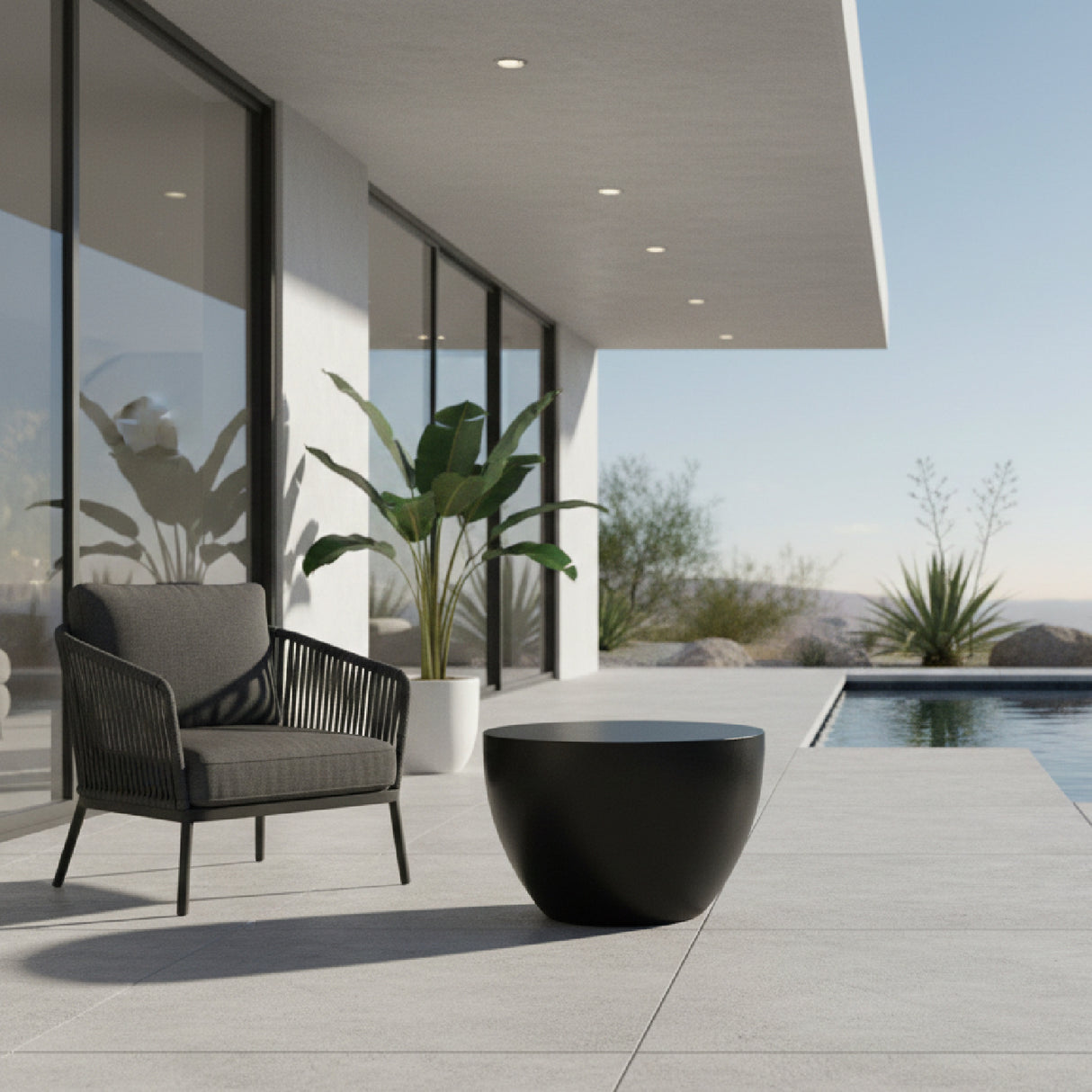   Modern European furniture - Round Indoor/Outdoor Side Table - www.oroa.com | Oroa.com