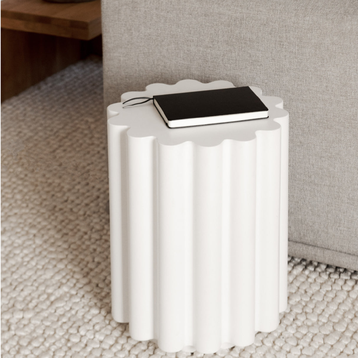   Modern European furniture - Scalloped Indoor/Outdoor Accent Table - www.oroa.com | Oroa.com