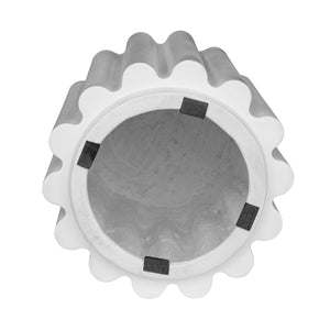   Modern European furniture - Scalloped Indoor/Outdoor Accent Table - www.oroa.com | Oroa.com